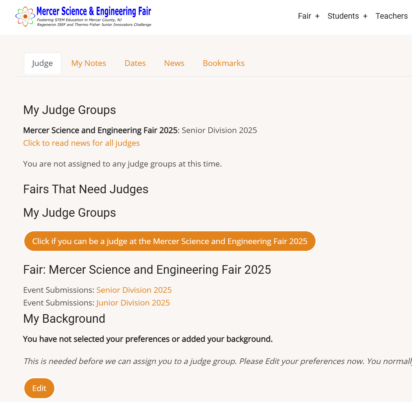 Judge Home Page